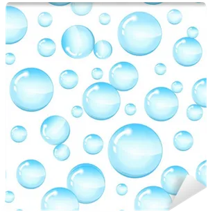 Floating Water Bubbles Pattern PNG Image