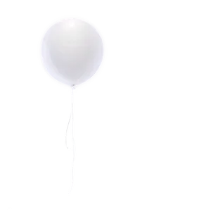 Floating White Balloon Png 87 PNG Image