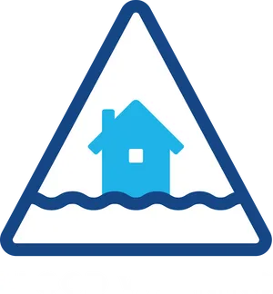 Flood Warning Sign Graphic PNG Image