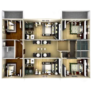 Floor Plan D PNG Image