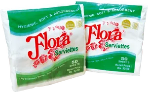 Flora Napkin Packages50 Sheets PNG Image