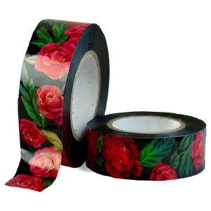 Floral Aesthetic Tape Png Wpu PNG Image