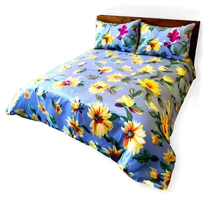 Floral Bed Sheet Png Frg PNG Image