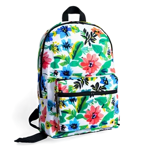 Floral Bookbag Png 06212024 PNG Image