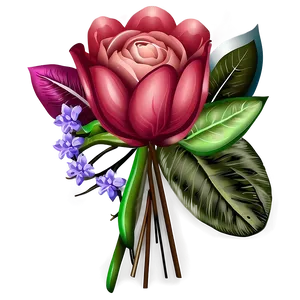 Floral Bouquet Transparent Png Rlu PNG Image