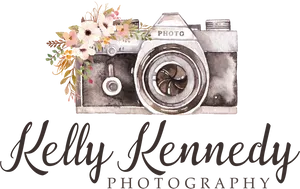 Floral_ Camera_ Photography_ Logo_ Kelly_ Kennedy PNG Image