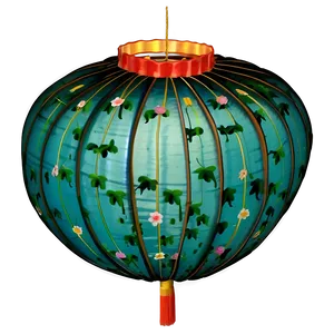 Floral Chinese Lantern Png Pes PNG Image