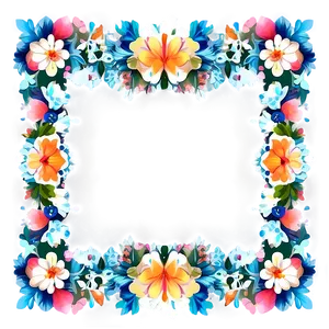 Floral Cute Frame Png 06262024 PNG Image