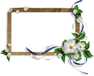 Floral Decorated Frame PNG Image