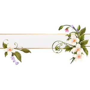 Floral Decorative Frame Png Wji45 PNG Image