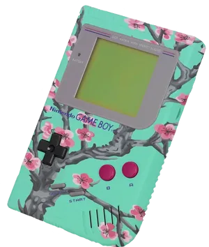 Floral Design Gameboy.png PNG Image