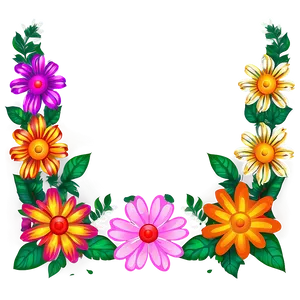 Floral Doodle Artwork Png Kgu3 PNG Image