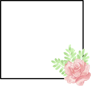 Floral Embellished Tumblr Border PNG Image