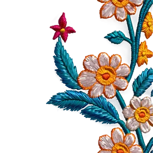 Floral Embroidery Png Igs2 PNG Image