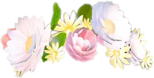 Floral Filter Overlay Snapchat PNG Image