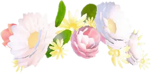 Floral Filter Snapchat PNG Image