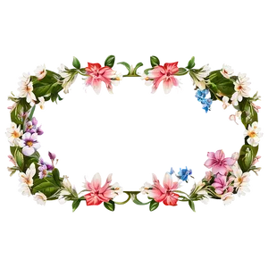 Floral Frame Border Png 32 PNG Image