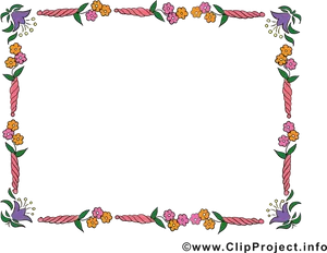 Floral Frame Clipart PNG Image