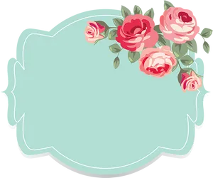 Floral Frame Design PNG Image