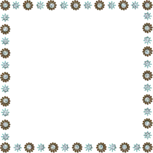 Floral Frame Design PNG Image