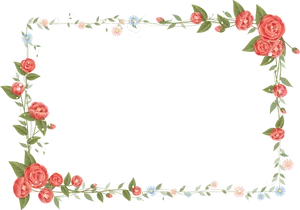 Floral Frame Design.png PNG Image