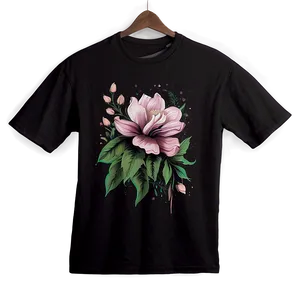 Floral Graphic Tees Design Png 20 PNG Image