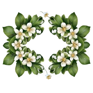 Floral Green Frame Png Onv81 PNG Image