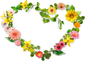 Floral_ Heart_ Border_ P N G PNG Image