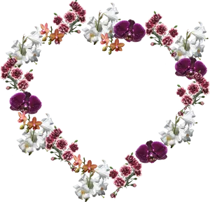 Floral Heart Frame P N G PNG Image