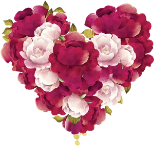 Floral_ Heart_ Transparent_ Background.png PNG Image