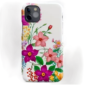 Floral Iphone Case Design Png Tbt18 PNG Image