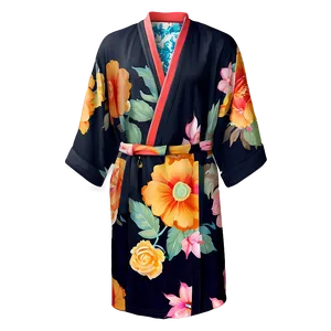 Floral Kimono Robe Png Lyp PNG Image