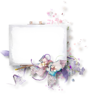 Floral Love Frame P N G PNG Image