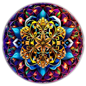 Floral Mandala Flower Of Life Png Kct88 PNG Image