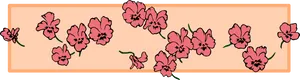 Floral Page Divider PNG Image