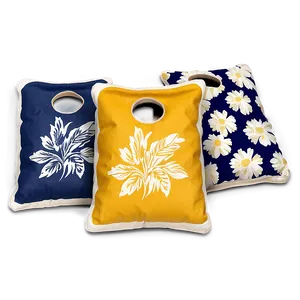 Floral Pattern Cornhole Bag Png Gjl PNG Image