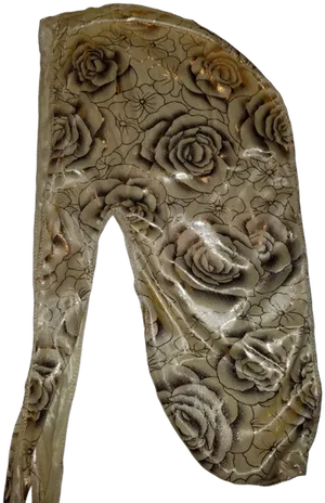 Floral Pattern Durag Design PNG Image