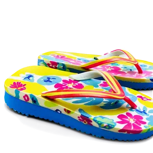 Floral Pattern Flip Flop Png Lfl PNG Image