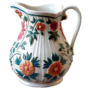 Floral Pitcher Png Vaa PNG Image