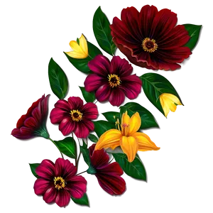 Floral Print Png Txy PNG Image