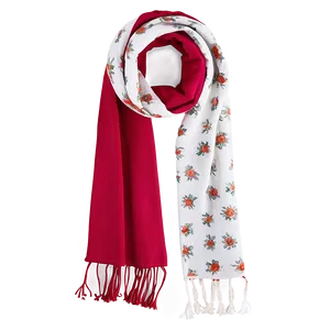 Floral Red Scarf Png Hji PNG Image