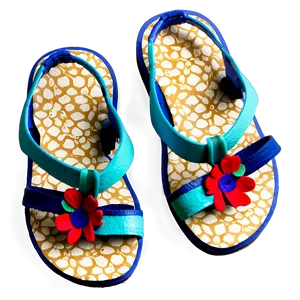 Floral Sandals Spring Png Loh87 PNG Image