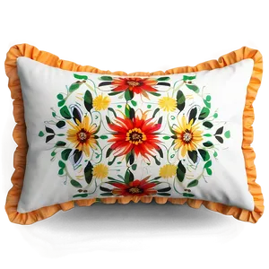 Floral Throw Pillow Design Png Ucm PNG Image