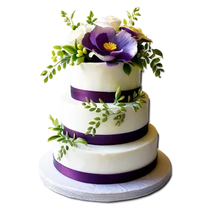 Floral Wedding Cake Png 41 PNG Image