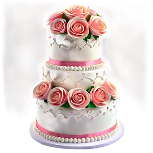 Floral Wedding Cake Png Flw81 PNG Image