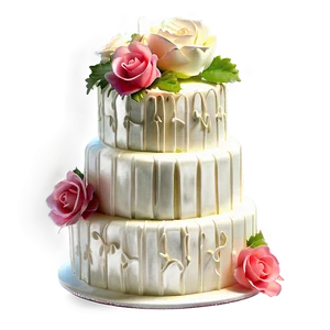 Floral Wedding Cake Png Xey47 PNG Image