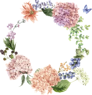 Floral_ Wreath_ Vector_ Art PNG Image