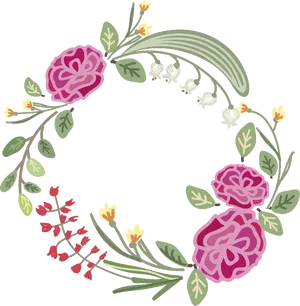 Floral_ Wreath_ Vector_ Graphic PNG Image