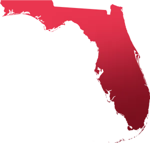 Florida Map Silhouette PNG Image