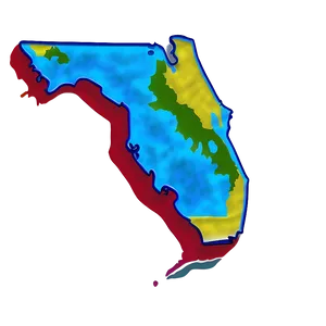 Florida State Map Png 8 PNG Image